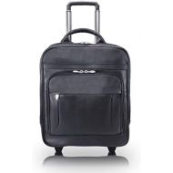 McKleinUSA Wheeled Laptop Travel Case, Leather, 15,6 in, Black - Wicker Park | McKlein - 47195