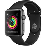 [아마존베스트]Apple Watch Series 3 (GPS), 42mm Space Gray Aluminum Case with Black Sport Band - MQL12LL/A (Renewed)