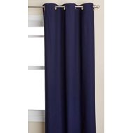 Thermalogic Weathermate Insulated Grommets Cotton Curtain Panels, 80 X 95 navy