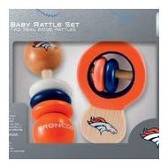 Baby Fanatic NFL Denver Broncos Baby Rattle Set - 2 Pack