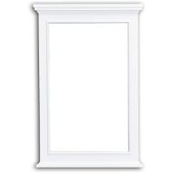 Eviva EVMR709-24WH Elite Stamford White Full Framed Bathroom Vanity Mirror Combination