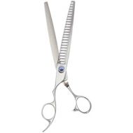 ShearsDirect 24 Tooth Left Handed Chunker Shear with an Ergonomic Off Set Handle Design, 8-Inch