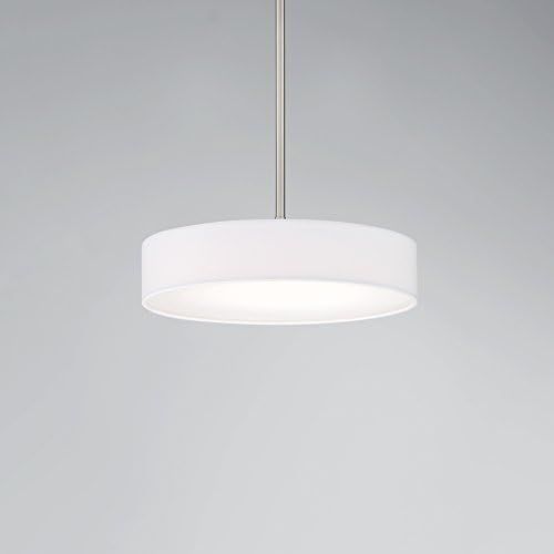  WAC Lighting PD-13714-BN Manhattan 14in LED Pendant in Brushed Nickel, 14 Inches