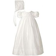 Little Things Mean A Lot Girls 26 Silk Dupioni Christening Baptism Special Occasion Gown with Lattice Bodice