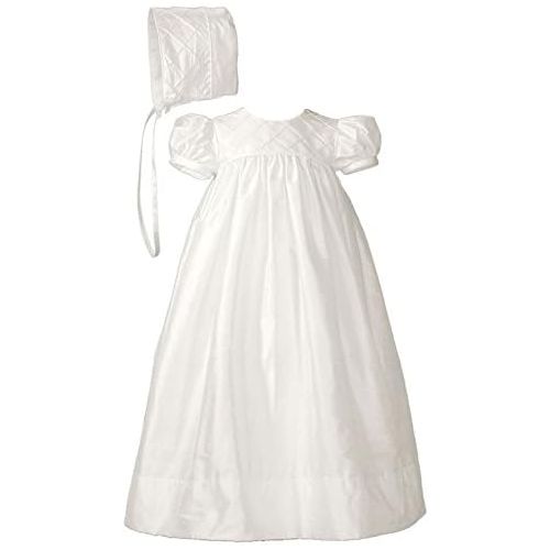  Little Things Mean A Lot Girls 26 Silk Dupioni Christening Baptism Special Occasion Gown with Lattice Bodice