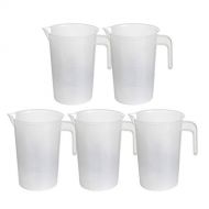 Saim Plastic Graduated Pitcher Measuring Cups 2000ml/70oz BPA Free Liquid Measuring Containers Kitchen Utensils Gadgets Measuring Tool with V-Shaped Spout & Measurement for Baker P