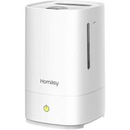 [아마존베스트]Homasy 4.5L Cool Mist Humidifiers with Essential Oil Nozzle, Ultrasonic Humidifier for Large Bedroom, Fresh Air Humidifier for Baby, Ultra Quiet, Auto Shut Off, Top-Refill Design,