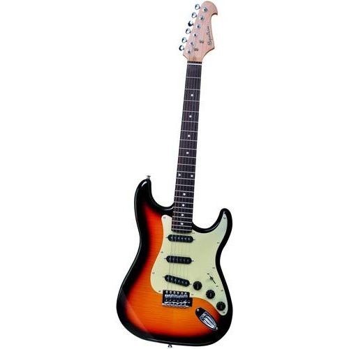 스펙트럼 Spectrum 6 String Solid-Body Electric Guitar, Red (AIL 74FS)