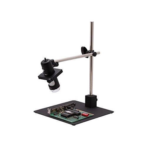  Aven 26700-209 Mighty Scope Digital Handheld Microscope, 10x-200x Magnification, Upper White-LED Illumination, With Stand, Includes 5MP Camera