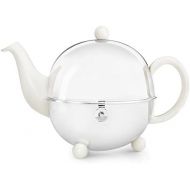 bredemeijer Cosy Teapot, 1.3-Liter, Ceramic Spring White with Insulted Shell