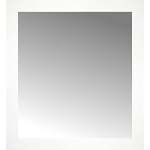  ArtsyCanvas 22x24 Custom Framed Mirror, Smooth White