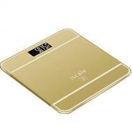 ZHPRZD Electronic Scales Mini Health Scales Electronic Weight Scales Adult Human Scales Electronic Scale (Color : Gold)
