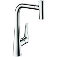 hansgrohe Talis Select S Easy Install 1-Handle 16-inch Tall Stainless Steel Kitchen Faucet with Pull Down Sprayer Magnetic Docking Spray Head in Steel Optic, 72821801