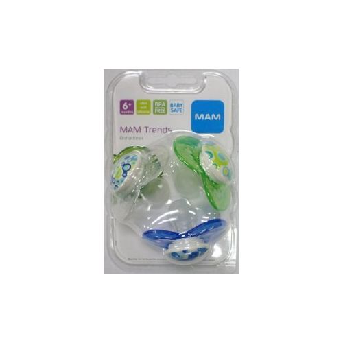  Mam Usa Corporation MAM Pacifiers, Orthodontic, 6+ Months, 1 ct (Pack of 4)