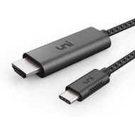 [아마존베스트]Uni USB C to HDMI Cable 4K Cable (4K@60Hz), uni USB Type-C to HDMI Cable [Thunderbolt 3 Compatible] for MacBook Pro 2018/2017, MacBook Air/iPad Pro 2018, Samsung S10, and More - Gray -