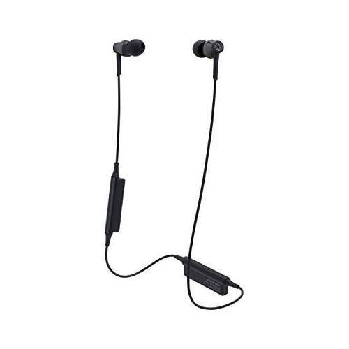 오디오테크니카 Audio-Technica Sound Reality Bluetooth Wireless in-Ear Headphones with in-Line Mic & Control, Blue, (ATHCKR35BTBL)