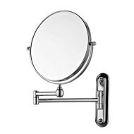 Sanliv 8 Inch Two Sided Swivel Makeup Mirror Wall Mounted Cosmetic Shaving Mirror with 7x Magnification in Polished Chrome Finish
