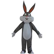 Sinoocean Bugs Bunny Rabbit Hare Adult Mascot Costume Cosplay Fancy Dress Outfit