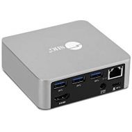 SIIG Aluminum USB C Mini Docking Station 85W PD Charging, Thunderbolt 3 Compatible Type C MacBooksWindowsChromebooks (HDMI 4K@30Hz, Gigabit Ethernet, 4X USB 3.0 Ports, USB-C PD)