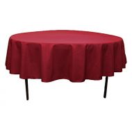 Generic OWS 54 Inch Burgundy Round Polyester Table Cloth Table Cover Wedding Party Event - 12 Pc