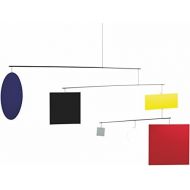 Flensted Mobiles Circlesquare Hanging Mobile - 36 Inches - Handmade in Denmark by Flensted