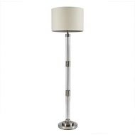 Ventura Modern Floor Lamp Decorative Glass Standing Lamp Silver