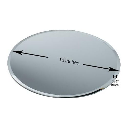  Eastland 10 Round Beveled Centerpiece Table Mirror Set of 10