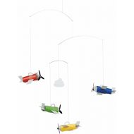 Flensted Mobiles Aero Hanging Nursery Mobile - 24 Inches Plastic - Handmade in Denmark by Flensted