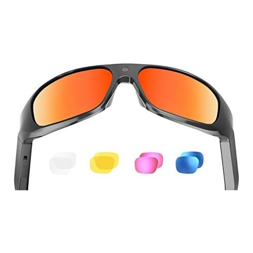  [아마존베스트]OhO sunshine OHO 4K Ultra HD Waterproof Video Sunglasses, Sports Action Camera with Built-in 32GB Memory and Polarized UV400 Protection Safety Lenses,Unisex Sport Design