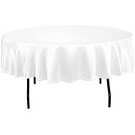 Generic OWS 60 Inch White Round Polyester Table Cloth Table CoverWedding Party Event - 10 Pc