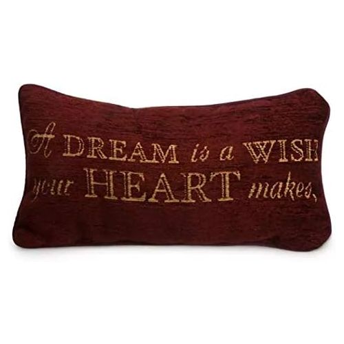 디즈니 Disney Park A Dream is a Wish Your Heart Makes Decorative Toss Pillow Decorator