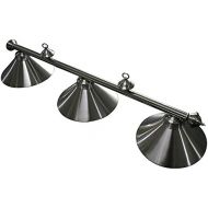 Hathaway Soft Brushed Stainless Steel 3-Shade Billiard Light