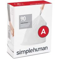 [아마존베스트]Simplehuman simplehuman Code A Custom Fit Drawstring Trash Bags, 4.5 liters / 1.2 gallons, (90 Count)