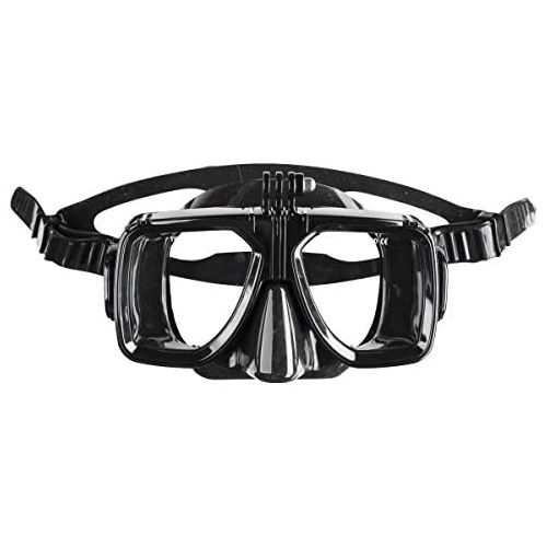 Mantona Taucherbrille mit Befestigung (fuer GoPro Hero 6 5 4 3+ 3 2 1, Session und andere kompatible Action Cams)