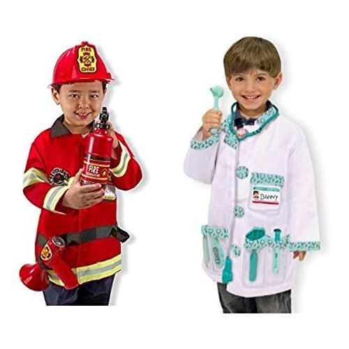  Melissa & Doug Role Play Bundle - Fire Chief and Doctor