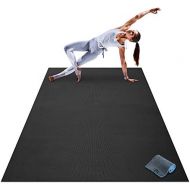 [아마존 핫딜] Gorilla Mats Premium Large Yoga Mat - 7 x 5 x 8mm Extra Thick, Ultra Comfortable, Non-Toxic, Non-Slip, Barefoot Exercise Mat - Yoga, Stretching, Cardio Workout Mats for Home Gym Flooring (84 Lo
