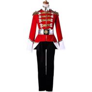 AGLAYOUPIN Adult Men Royal Army Soldier Cosplay Costume Uniform Halloween
