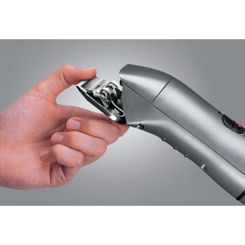  Andis Professional Ceramic Hair Clipper with Detachable Blade, Model BGRC, Silver (63965)