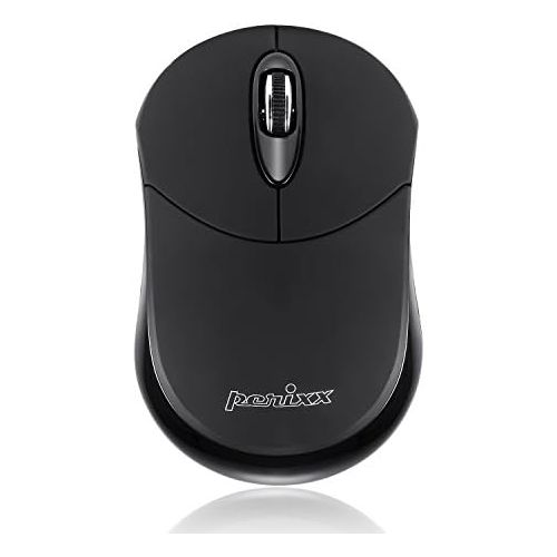  Perixx PERIMICE-802 Wireless Bluetooth Mouse for Windows and Android PC & Tablet - 3 Buttons,Rubber Black