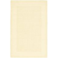 Rug Squared Tribeca Simple Contemporary Modern Area Rug , 5-Feet by 8-Feet, Ivory