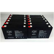 6V 7Ah Replacement Battery Enduring 3FM7, 3-FM-7 (UPS Replacement Battery) - SPS Brand (12 Pack)