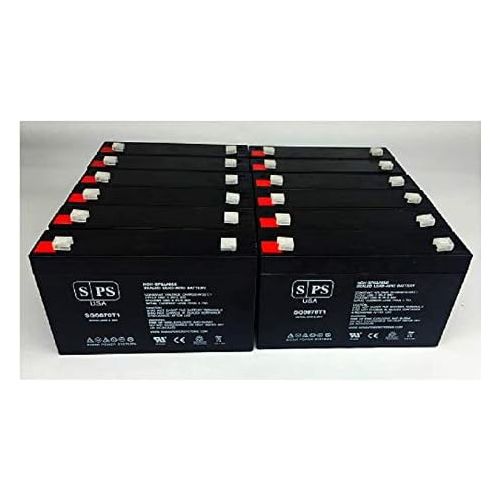  6V 7Ah Replacement Battery Enduring 3FM7, 3-FM-7 (UPS Replacement Battery) - SPS Brand (12 Pack)