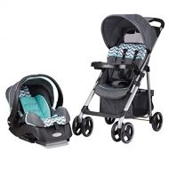 [아마존베스트]Evenflo Vive Travel System with Embrace Infant Car Seat, Spearmint Spree