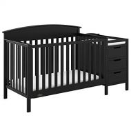 Graco Benton 5-in-1 Convertible Crib, Pebble Gray Easily Converts to Toddler Bed, Day Bed or Full Bed, 3 Position Adjustable Height Mattress