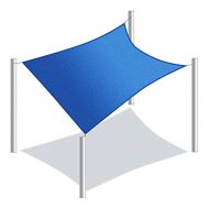 ALEKO SS03REC10X10BL Sun Shade Sail Square Water Resistant Canopy Tent Replacement for Yard Patio Pool 10 x 10 Feet Blue