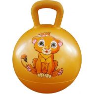 [아마존베스트]AppleRound Space Hopper Ball with Air Pump: 15in/38cm Diameter for Ages 3-5, Hop Ball, Kangaroo Bouncer, Hoppity Hop, Jumping Ball, Sit & Bounce (Lion Cub Yellow)