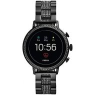 [아마존베스트]Fossil Womens Gen 4 Venture HR Heart Rate Stainless Steel Touchscreen Smartwatch, Color: Black (FTW6023)