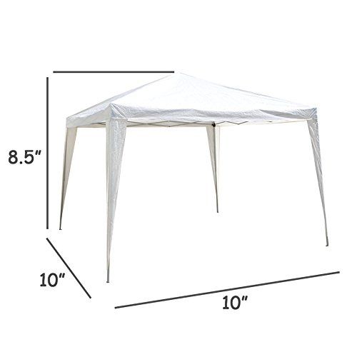  BenefitUSA EZ POP UP Wedding Party Tent 10‘x10’ Folding Gazebo Beach Canopy W/Carry Bag
