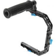 FOTGA DP3000 C-shape Bracket Cage +Top Handle Grip Support for 15mm Rod DSLR Rigs