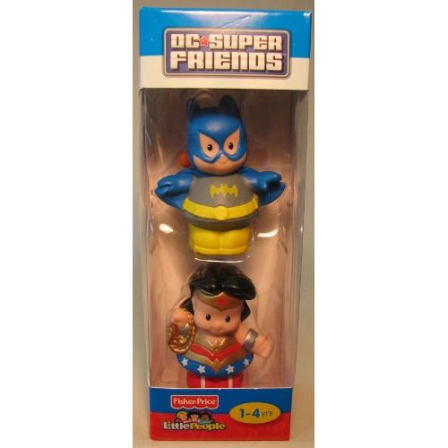 피셔프라이스 Fisher-Price Little People DC-Super Friends - Batman + Wonder Woman